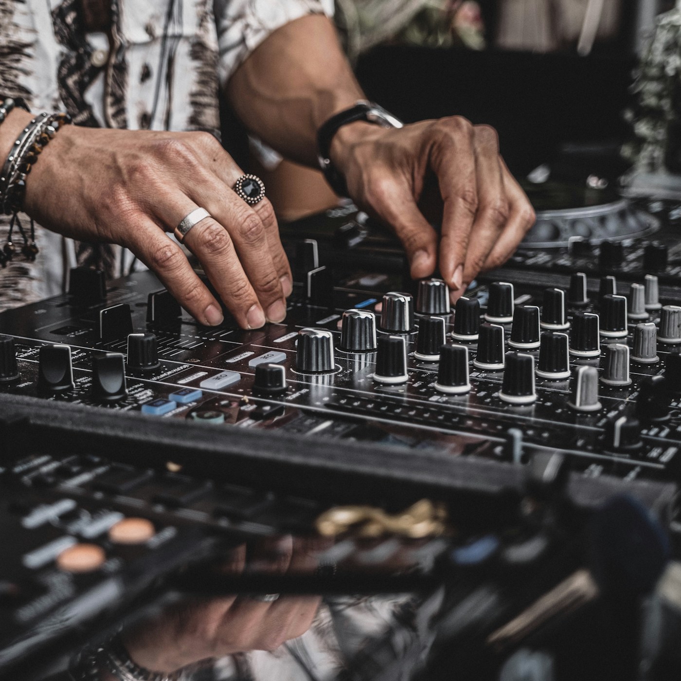 DJ performing at the controls